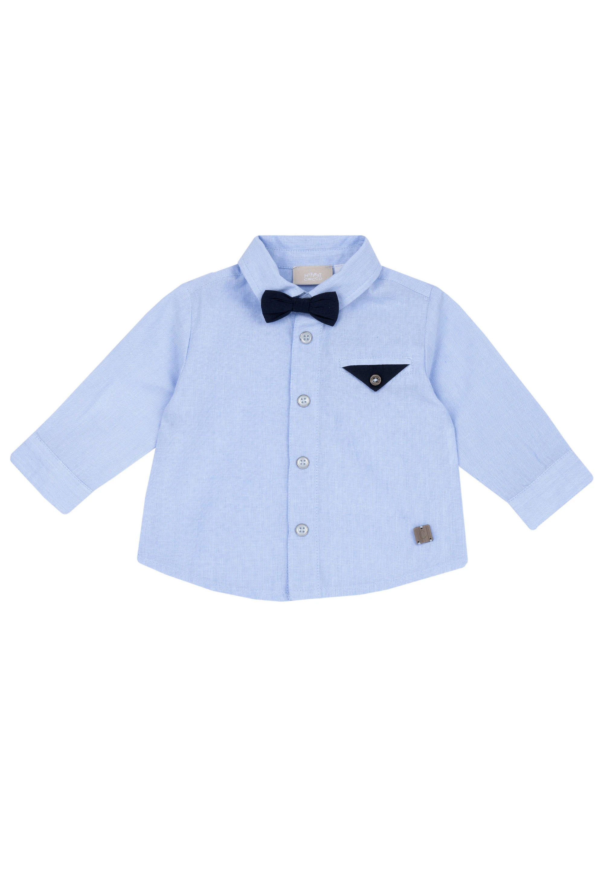 Camicia Chicco baby in cotone con papillon art. 100488